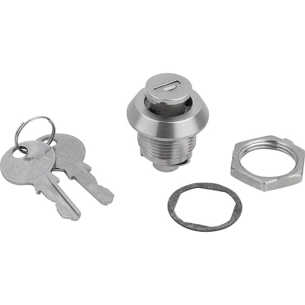 Kipp Quarter-Turn Lock Lockable, H=18, Stainless Steel 1.4401, Comp:Stainless Steel K1355.18 - main